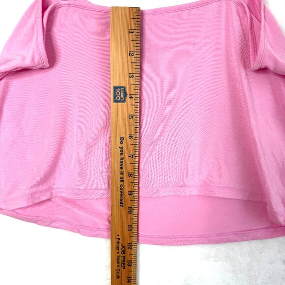 Skims Micro Modal Spaghetti Strap Cropped Scoop Tank Top Womens 2X Pink - Picture 5 of 5